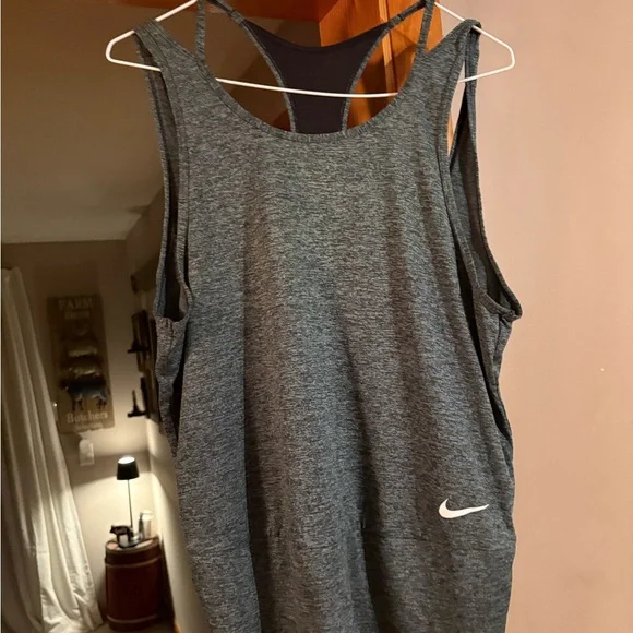 Nike Women's Charcoal Tank Top - Picture 1 of 3